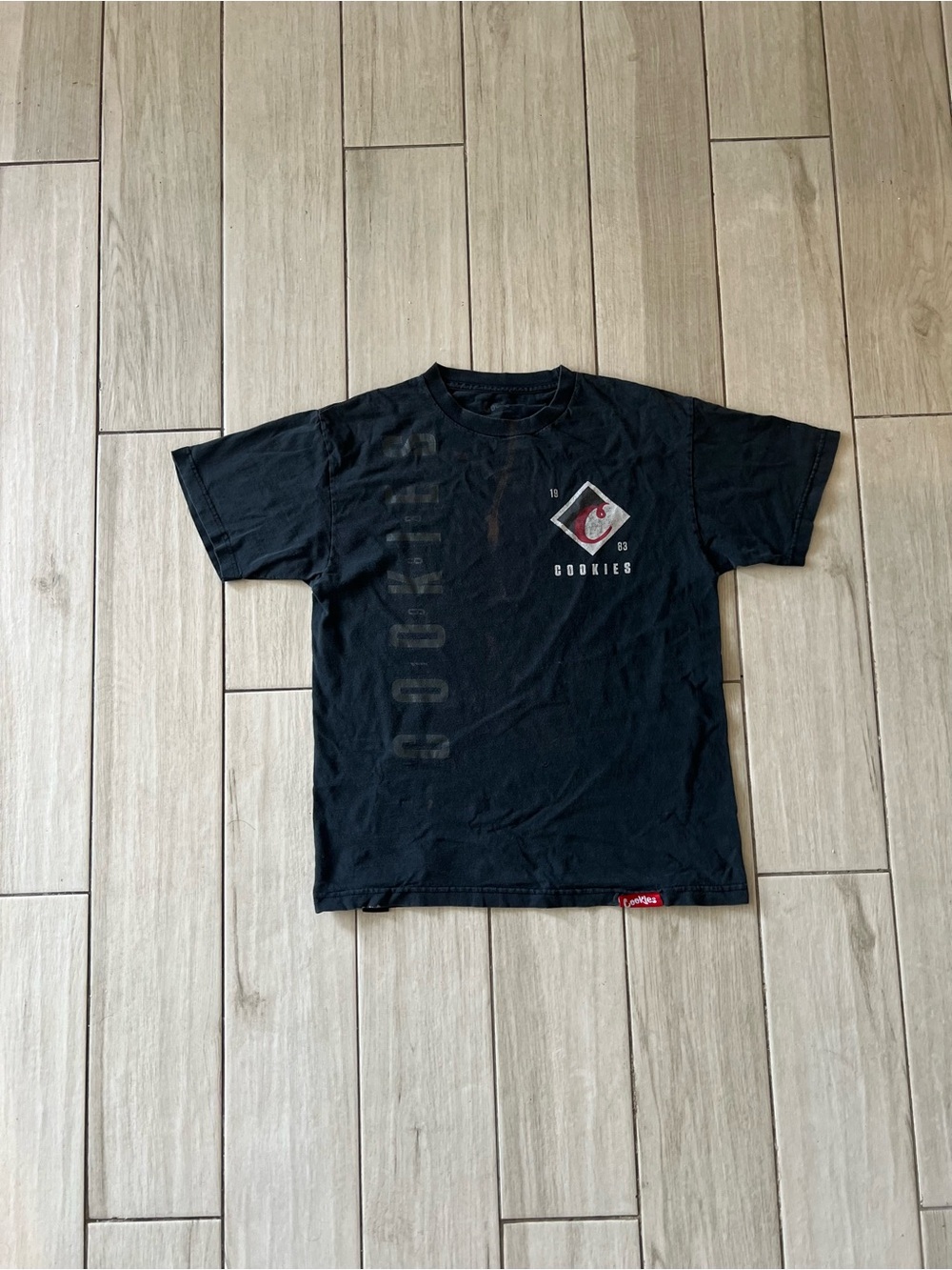 Cookies SF Jersey Pieced Knit Black  T-Shirt Size Medium